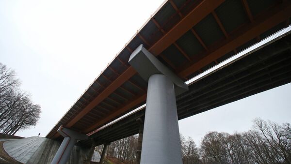 Открытие нового моста на трассе Калининград — Мамоново — граница Республики Польша - Sputnik Латвия