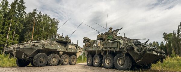 Starptautiskās militārās mācības Saber Strike Latvijā Starptautiskās militārās mācības Saber Strike Latvijā - Sputnik Latvija