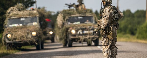 Starptautiskās militārās mācības Saber Strike Latvijā Starptautiskās militārās mācības Saber Strike Latvijā - Sputnik Latvija