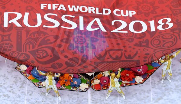 На церемонии открытия чемпионата мира по футболу - 2018 на стадионе Лужники - Sputnik Латвия