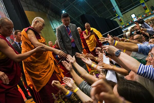 Учение Далай-ламы в Риге - Sputnik Латвия