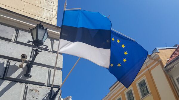 Флаги ЕС и Эстонии - Sputnik Латвия