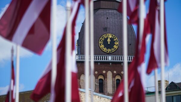 Домский собор и флаги Латвии - Sputnik Латвия