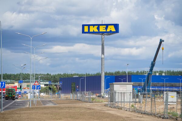 Строительство мебельного магазина IKEA в Риге Строительство мебельного магазина IKEA в Риге - Sputnik Латвия