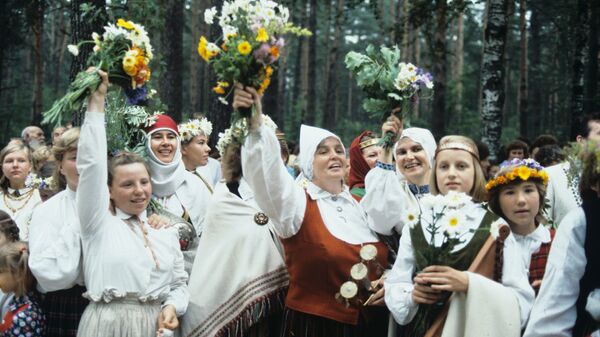 Латвийская ССР. Республиканский праздник песни и танца, 1986 год - Sputnik Латвия