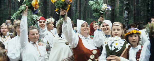 Латвийская ССР. Республиканский праздник песни и танца, 1986 год - Sputnik Латвия