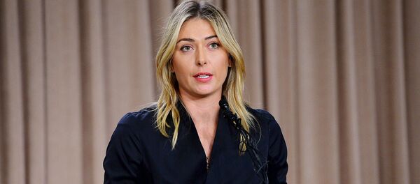 Теннисистка Мария Шарапова на пресс-конференции 7 марта - Sputnik Латвия