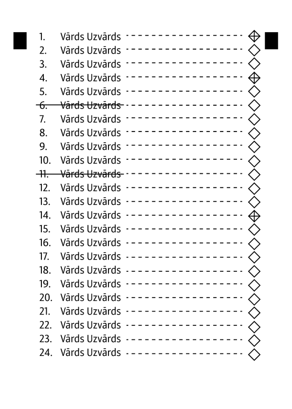 Пример бюллетеня для голосования Пример бюллетеня для голосования - Sputnik Латвия