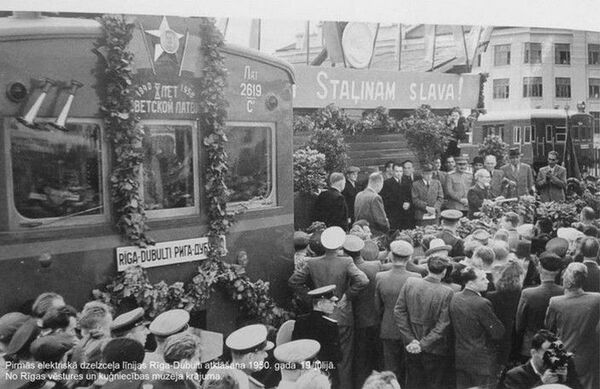 Пуск первой электрички Рига-Дубулты, 19 июля 1950 года - Sputnik Латвия