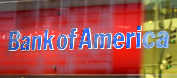 Логотип Bank of America в Нью-Йорке Логотип Bank of America в Нью-Йорке - Sputnik Latvija