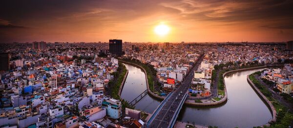 Вид на вьетнамский города Хошимин - Sputnik Латвия