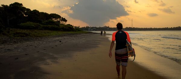 Закат на Аругам-Бей в Шри-Ланке Закат на Аругам-Бей в Шри-Ланке - Sputnik Latvija