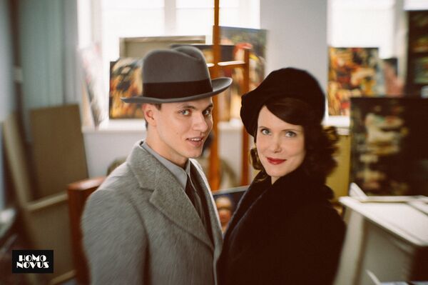 Актеры Игорь Шелеговский и Кристине Крузе в фильме Homo Novus Актеры Игорь Шелеговский и Кристине Крузе в фильме Homo Novus - Sputnik Латвия