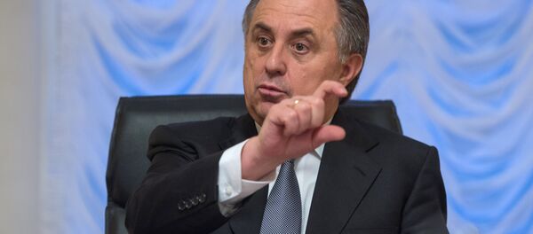 Krievijas sporta ministrs Vitālijs Mutko. Foto no arhīva Krievijas sporta ministrs Vitālijs Mutko. Foto no arhīva - Sputnik Latvija