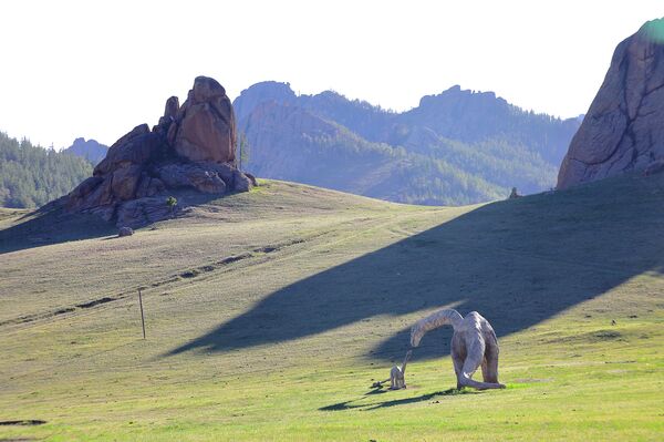 Динозавры гуляют в монгольской глубинке  - Sputnik Латвия