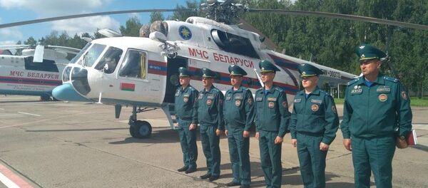 Вертолет МЧС Беларуси вылетел для тушения пожара в Талсинском крае Вертолет МЧС Беларуси вылетел для тушения пожара в Талсинском крае - Sputnik Latvija