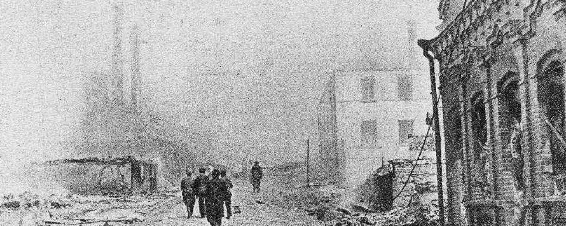 Лудза после крупнейшего пожара в истории Латвии, 1938 г - Sputnik Латвия, 1920, 03.08.2018