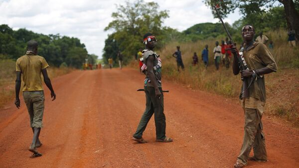 Контрольно-пропускной пункт вблизи Сибута, ЦАР - Sputnik Латвия