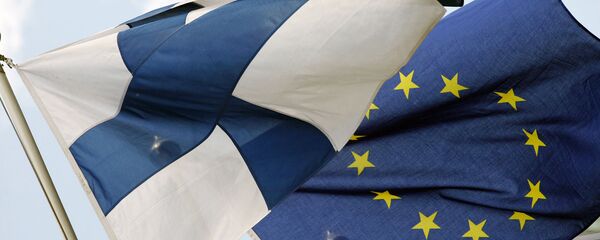 Флаги Финляндии и Евросоюза - Sputnik Латвия