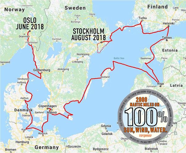 Маршрут шведского яхтсмена и эколога Бьорна Бертофта - Sputnik Латвия