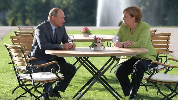Рабочий визит президента РФ В. Путина в Германию - Sputnik Латвия