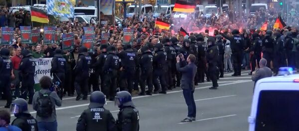 Протесты на востоке Германии - Sputnik Латвия