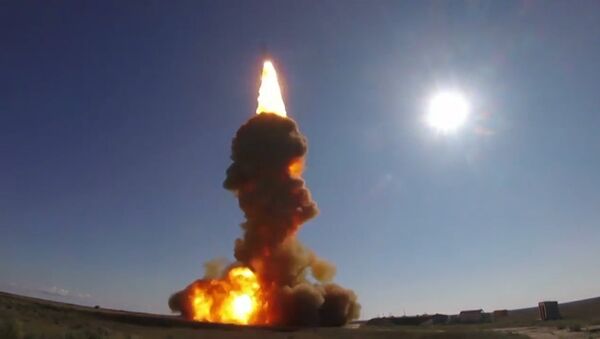 Кадры испытания новой российской противоракеты - Sputnik Латвия