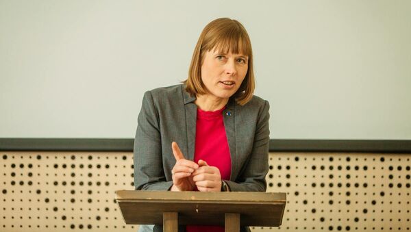 Igaunijas prezidentes Kersti Kaljulaidas - Sputnik Latvija