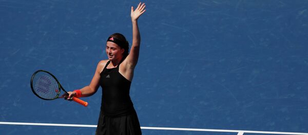 Теннисистка Елена Остапенко на турнире US Open Теннисистка Елена Остапенко на турнире US Open - Sputnik Латвия