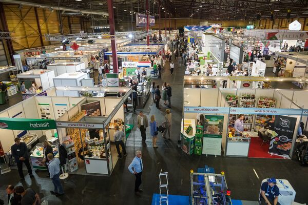 На открытии выставки Riga Food 2018 На открытии выставки Riga Food 2018 - Sputnik Латвия