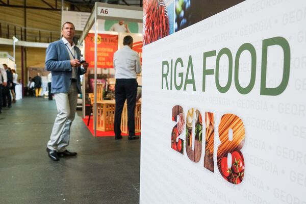 На открытии выставки Riga Food 2018 На открытии выставки Riga Food 2018 - Sputnik Латвия