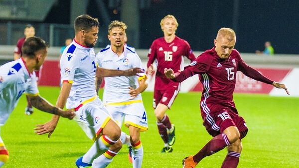 Матч сборной Латвии против команды Андорры, 2018 - Sputnik Латвия
