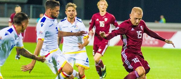 Матч сборной Латвии против команды Андорры, 2018 - Sputnik Латвия