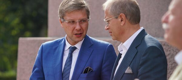Мэр Риги Нил Ушаков и вице-мэр Риги Андрис Америкс - Sputnik Латвия