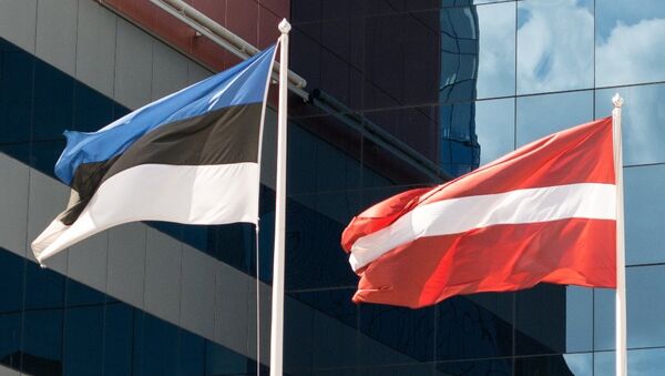 Флаги Эстонии и Латвии. - Sputnik Латвия