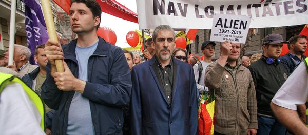 Марш в защиту русских школ Наш выбор. 15 сентября 2018 г. Марш в защиту русских школ Наш выбор. 15 сентября 2018 г. - Sputnik Latvija