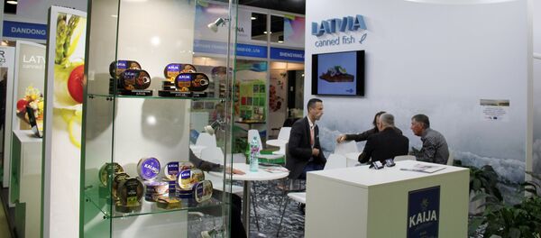 Латвийский стенд на выставке WorldFood Moscow - Sputnik Латвия