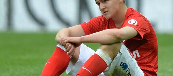 Российский футболист Денис Давыдов, архивное фото - Sputnik Латвия