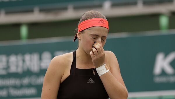 Елена Остапенко проиграла во втором круге турнира в Сеуле - Sputnik Латвия