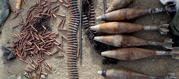 Боеприпасы используемые террористами ИГИЛ Боеприпасы используемые террористами ИГИЛ - Sputnik Latvija