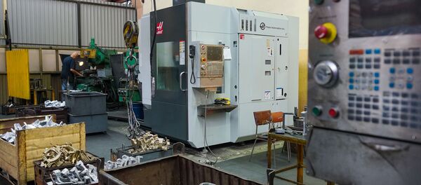 Фрезерный участок Механозаготовительного производства - Sputnik Латвия