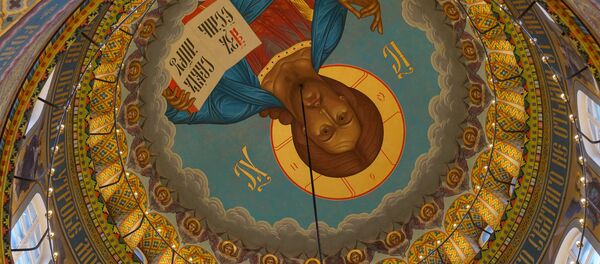 В Риге состоялась встреча чудотворной Курской-Коренной иконы Пресвятой Богородицы Знамение В Риге состоялась встреча чудотворной Курской-Коренной иконы Пресвятой Богородицы Знамение - Sputnik Latvija