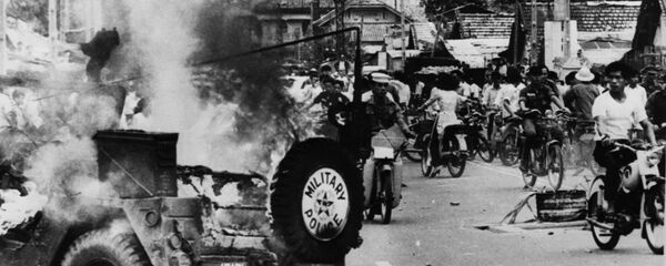 Южный Вьетнам. Антиамериканские выступления в Сайгоне. - Sputnik Latvija