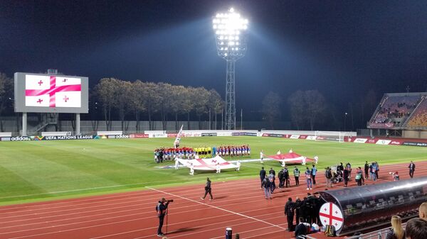 Грузины преподали Латвии мастер-класс и досрочно вышли в плей-офф Лиги наций - Sputnik Латвия