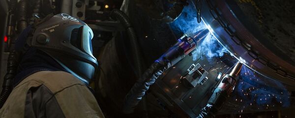 Gāzesvada Ziemeļu straume-2 būvdarbi. Foto no arhīva. - Sputnik Latvija