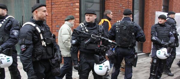 Шествие легионеров Ваффен СС и их сторонников в Риге Шествие легионеров Ваффен СС и их сторонников в Риге - Sputnik Латвия