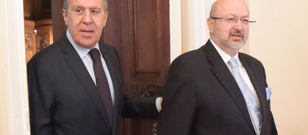 Встреча главы МИД РФ Сергея Лаврова с комиссаром ОБСЕ Ламберто Заньером - Sputnik Latvija