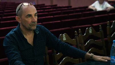 Художественный руководитель Московского драматического театра на Малой Бронной Сергей Голомазов перед началом сбора труппы театра перед началом нового сезона.