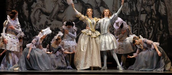 Балет Три мушкетера на сцене Латвийской Национальной оперы Балет Три мушкетера на сцене Латвийской Национальной оперы - Sputnik Латвия