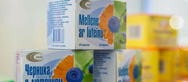 Стенд белорусской фармацевтической компании Минскинтеркапс на международной выставке Baltic Beauty - Sputnik Латвия